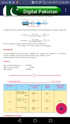 Chemistry TextBook 11th android App screenshot 0